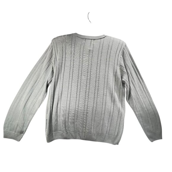 NWT Vtg Alfred Dunner Cardigan Sweater Button Down Blue USA PM Ribbed Knit - Picture 4 of 11